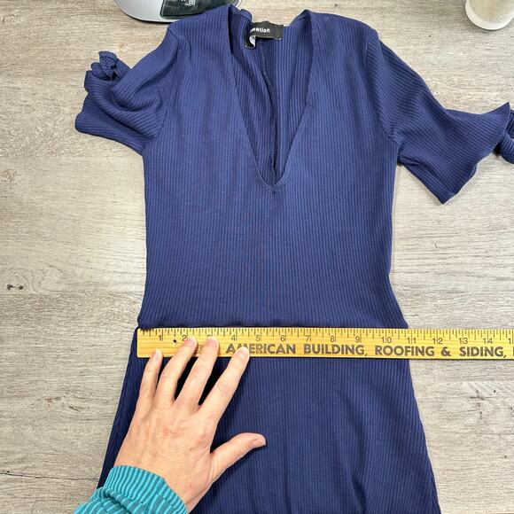 Reformation Sara Dress Blue Knit XS - Picture 12 of 13